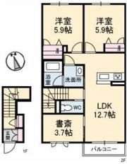 メゾン アルファ A棟の間取り画像