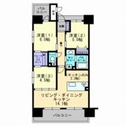 アルファライフ岡大医学部前の間取り画像