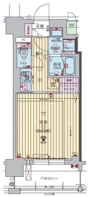 ファーストフィオーレ玉造グレイスの間取り画像