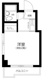 マンション神楽坂の間取り画像