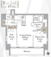 LiveCasa高円寺の間取り画像