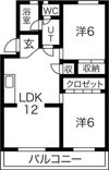 八城マンションの間取り画像