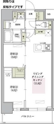 アーバネックス南森町WESTの間取り画像