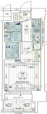 エステムコート難波Ⅴブロードの間取り画像