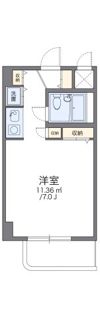 レオパレスエレガンスつくばの間取り画像