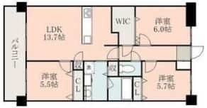 アルファスマート九品寺の間取り画像