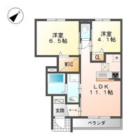 アンジュークの間取り画像