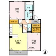 アクオス・ガーデン A棟の間取り画像