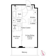 CRESCENT COURTの間取り画像
