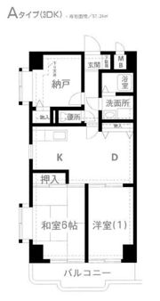 ブリッジ壱番館の間取り画像