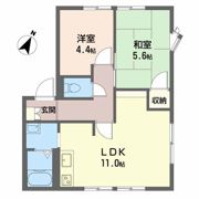 フレグランス阿賀南D棟の間取り画像