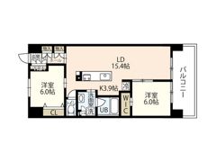 ポレスター岡山ターミナルシティの間取り画像