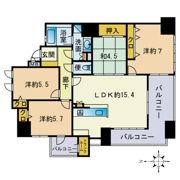 サンリヤン大橋3丁目の間取り画像