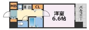 エスティライフ難波西の間取り画像