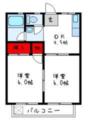 ハイツ恵の間取り画像