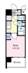 エスリード難波VALOREの間取り画像