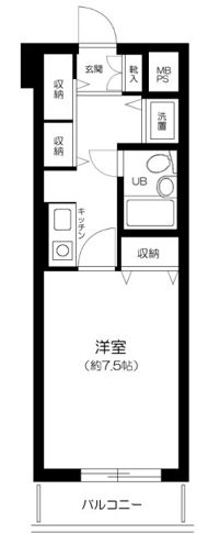ライオンズマンション高津の間取り画像