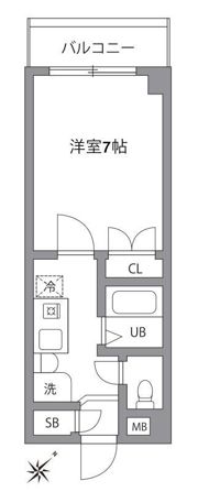 ハニーコートの間取り画像