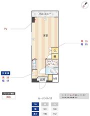 ニューガイアリルーム葛西駅南No．20の間取り画像