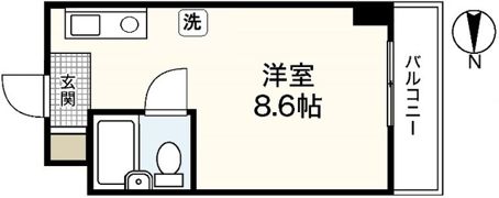 コーポラス岡本の間取り画像