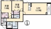 ベレオガーデンズ福富西の間取り画像