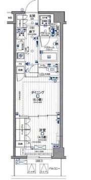 デュオステージ横濱赤門通りの間取り画像
