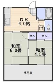 コーポ富士の間取り画像