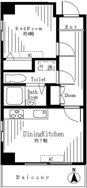 オクトピア恵比寿南の間取り画像