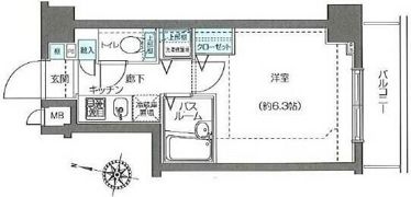 フェニックス西新宿弐番館の間取り画像