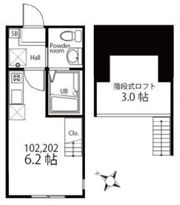 ハーミットクラブハウストロピカ新子安の間取り画像