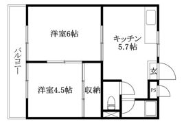メロディセブンの間取り画像