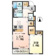 ベルマリエAの間取り画像