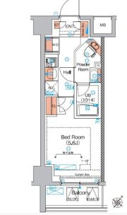 エストゥルース横浜蒔田の間取り画像