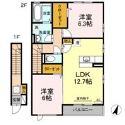 COZY COURT A棟の間取り画像