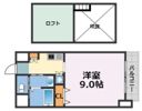 モノトーン難波の間取り画像