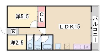 グリーンヒル白川の間取り画像