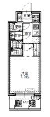 S-RESIDENCEドーム前千代崎の間取り画像