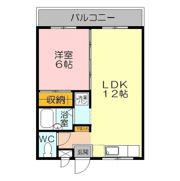 レックハウス ナガトウ C棟の間取り画像