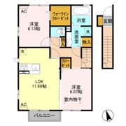 モデナ Bの間取り画像
