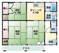 山内戸建ての間取り画像