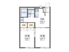 レオパレスYUGAWARAの間取り画像