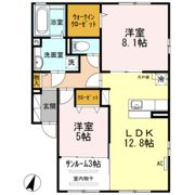 リバーウエストEの間取り画像