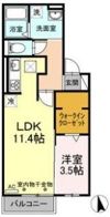 グレースタウン江南 Fの間取り画像