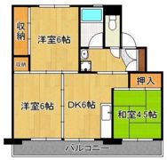 ビレッジハウス片島1号棟の間取り画像