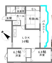 ベルフォーレ永楽荘の間取り画像