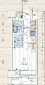 エステムコート横濱大通り公園の間取り画像