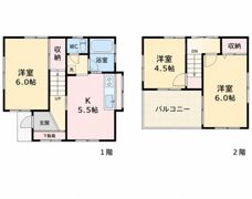 松戸市栄町8丁目戸建ての間取り画像