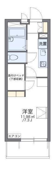 レオパレス松山インター2の間取り画像