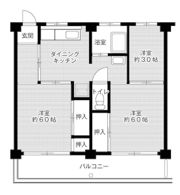 ビレッジハウス井上2号棟の間取り画像