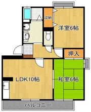 Mグリーンズの間取り画像